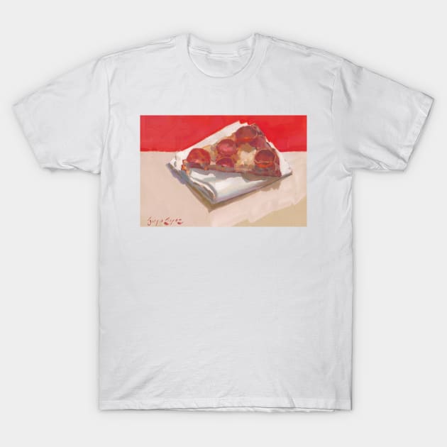 Pepperoni Slice T-Shirt by TheMainloop